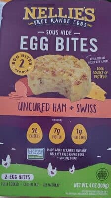 Uncured Ham + Swiss Sous Vide Egg Bites