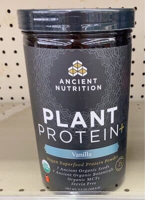 Plant Protein+ 15 G Vegan Superfood Protein Powder, Vanilla