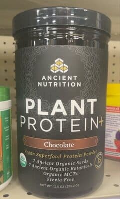 Plant Protein+ 15 G Vegan Superfood Protein Powder, Chocolate