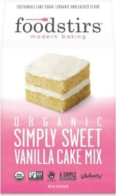 Organic Simply Sweet Vanilla Cake Mix