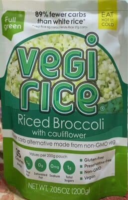 Riced Broccoli & Cauliflower