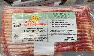 Applewood smoked Uncured Bacon