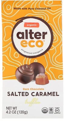 Salted Caramel Organic Dark Chocolate Truffles