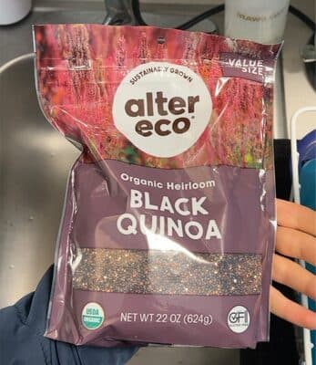 Organic Heirloom Black Quinoa