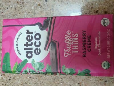 Truffle things raspberry creme organic dark chocolate