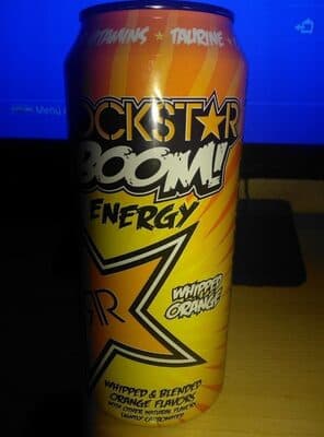Rockstar Boom Energy Drink, Whipped Orange