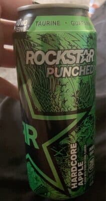 Rockstar Punched Energy Drink Hardcore Apple Flavor