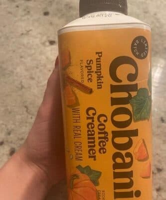 Chobani Pumpkin spice coffee creamer