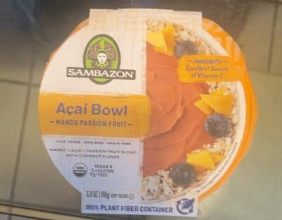 Acai Bowl Mango Passion Fruit
