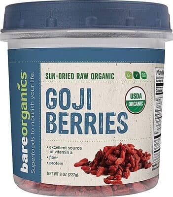 100% Raw Organic Powder, Goji Berries