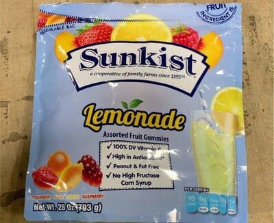 Assorted Fruit Gummies Lemonade