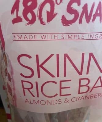 Skinny Rice Bar Almonds and Cranberries