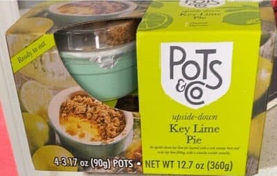 Upside-down key lime pie