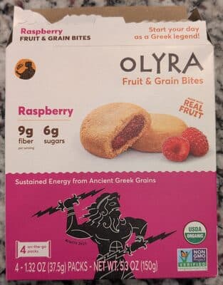 Raspberry Fruit & Grain Bites