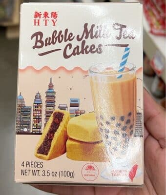Bubble milk tea cakes