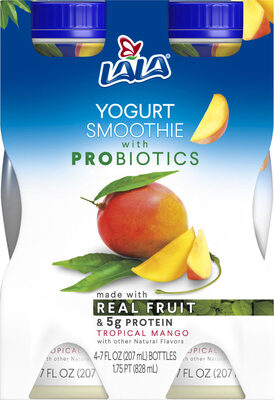 Tropical Mango Yogurt Smoothie With Probiotics
