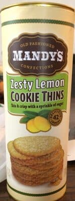 Zesty Lemon Cookie Thins