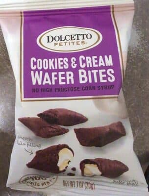 DOLCETTO PETITES, COOKIES & CREAM WAFER BITES