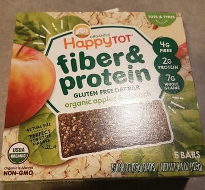 Apples & Spinach Organic Gluten Free Oat Bars