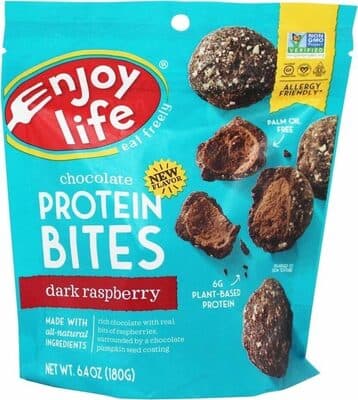 Dark Raspberry Chocolate Protein Bites