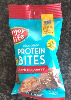 Dark Raspberry Chocolate Protein Bites