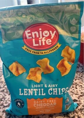 Lentil Chips, Dairy Free Cheddar