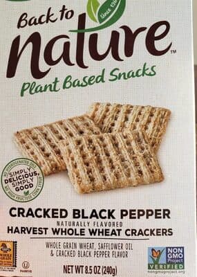 Cracked Black Pepper Harvest Whole Wheat Crackers