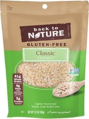 Classic Granola Sweetened Whole Grain Rolled Oats Plant Based Snacks