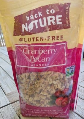 BACK TO NATURE, GRANOLA, CRANBERRY PECAN