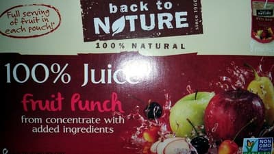 100% JUICE, FRUIT PUNCH