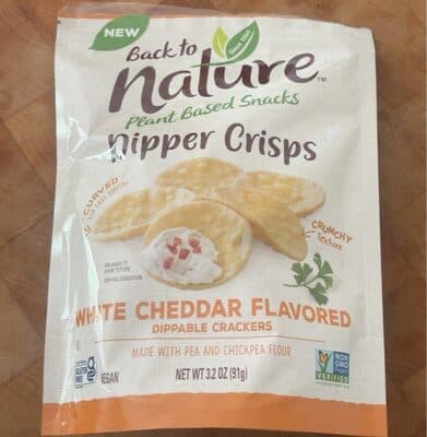 White Cheddar Flavored Dipper Crisps Dippable Crackers
