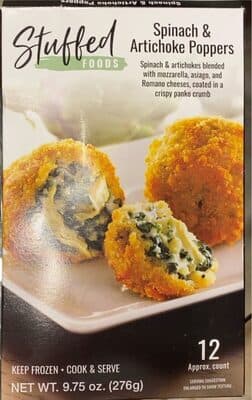 Spinach & Artichoke Poppers