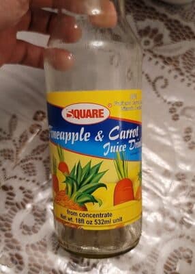 Square Juice Drink, Pineapple & Carrot