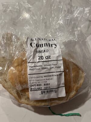 All Natural Country Bread