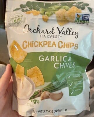 Garlic & Chives Chickpea Chips