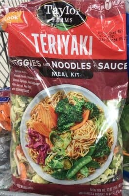 Teriyaki Veggies and Noodles + Sauce Meal Kit