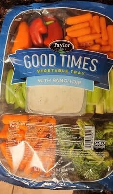 Good times Vegetable tray