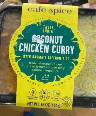 Coconut Chicken Curry With Saffron Rice
