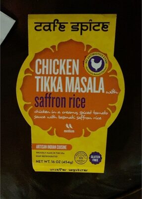 Medium Chicken Tikka Masala With Chicken In Creamy, Spiced Tomato Sauce With Basmati Saffron Rice