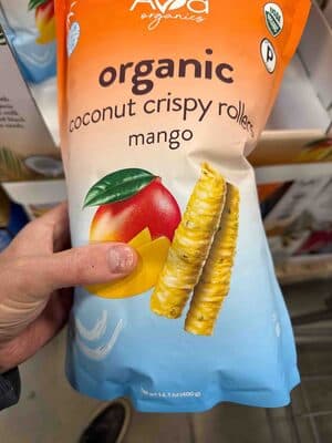 Organic Coconut Crispy Rollers Mango