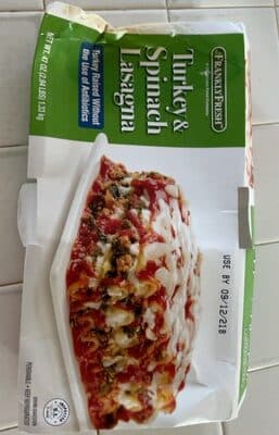 Turkey And Spinach Lasagna