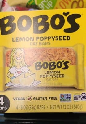 Lemon Poppyseed Oat Bars