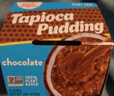 sun tropics plant based chocolate tapioca pudding