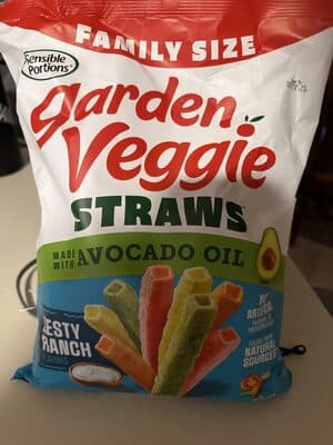 Garden Veggie Straws Zesty Ranch