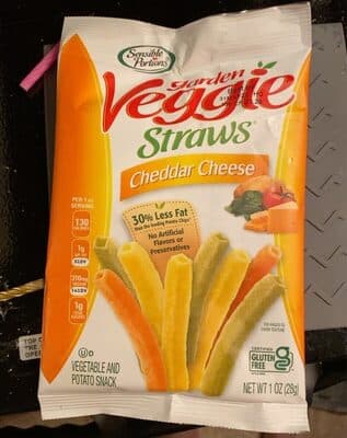 VEGETABLE AND POTATO SNACK, CHEDDAR CHEESE