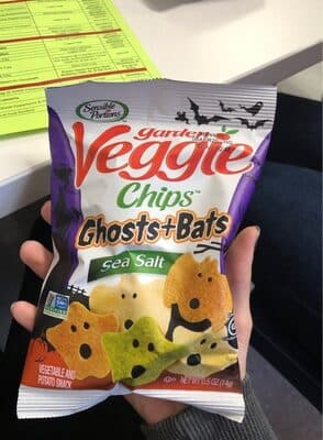 Sensible Portions, Garden Veggie Chips, Ghosts + Bats Vegetable and Potato Snack, Sea Salt