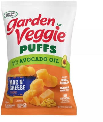 Garden Veggie Mac n' Cheese Puffs with Avocado Oil