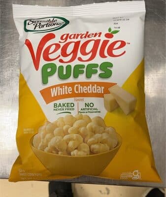 Garden veggie puffs white cheddar