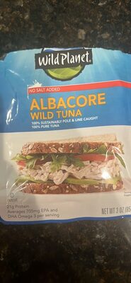 No Salt Added Albacore Wild Tuna
