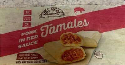 Tamales Pork in Red Sauce